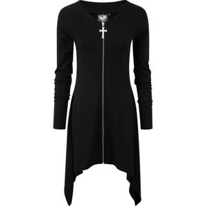 Killstar Black Asymmetrical Long Sleeve Dress
